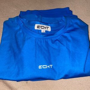 Range Cropped Tee - Indigo Blue large